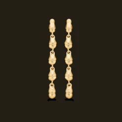 STUDIOZ ACORN ØRERINGE FORGYLDT SØLV - 7210873