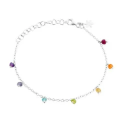 SUSANNE FRIIS BJØRNER ARMBÅND MULTIFARVET ÆDELSTEN -1868-1-20-556