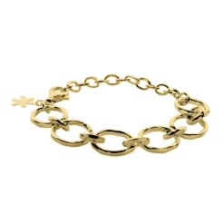 SUSANNE FRIIS BJØRNER ARMBÅND SØLV FORGYLDT MED BLANKE LED - 904-21