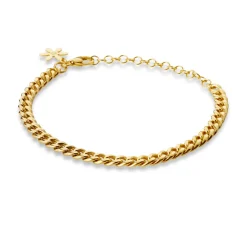 SUSANNE FRIIS BJØRNER ARMBÅND PANSER FORGYLDT SØLV - 1835-2-20