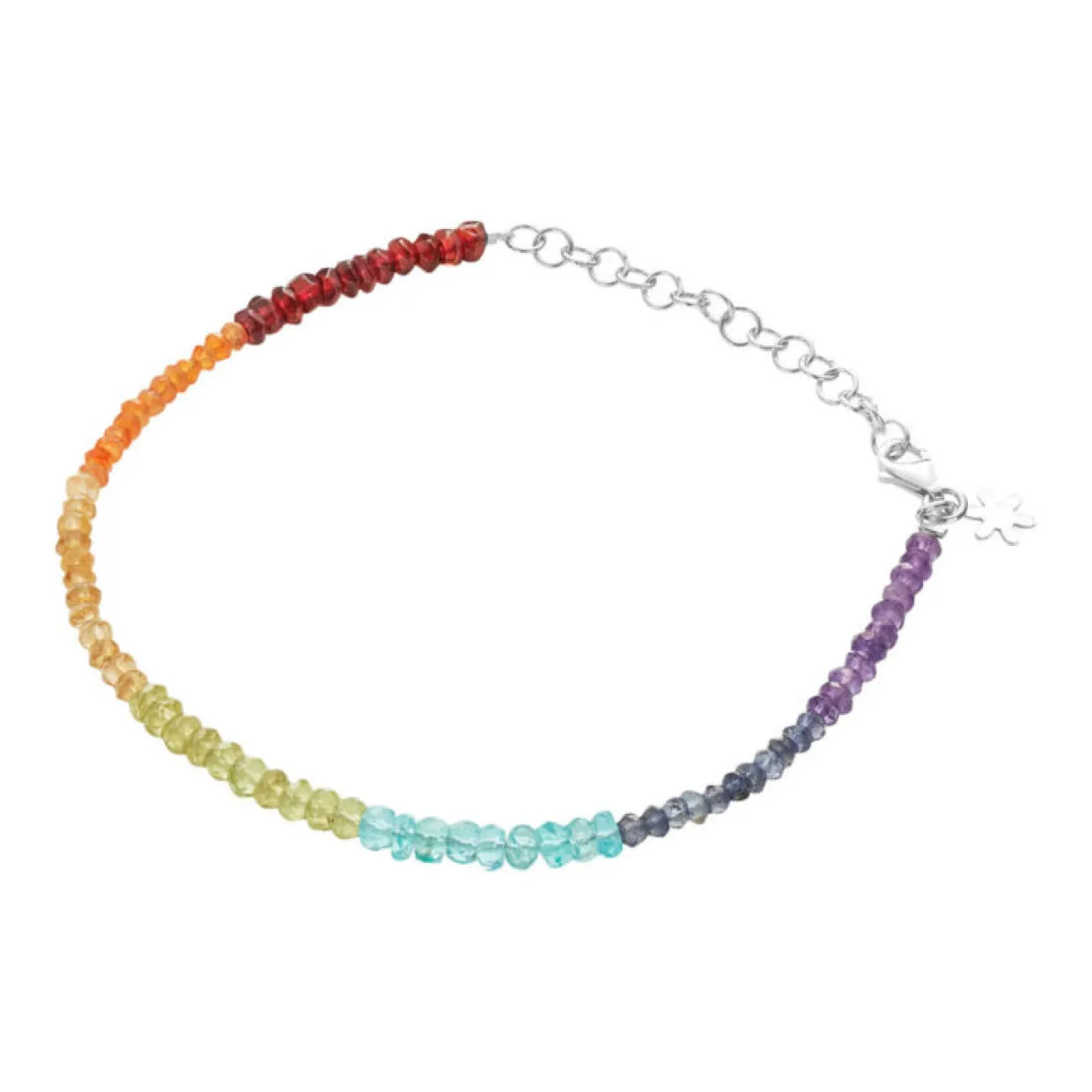 SUSANNE FRIIS BJØRNER ARMBÅND SØLV FARVEDE STEN - 1862-1-556