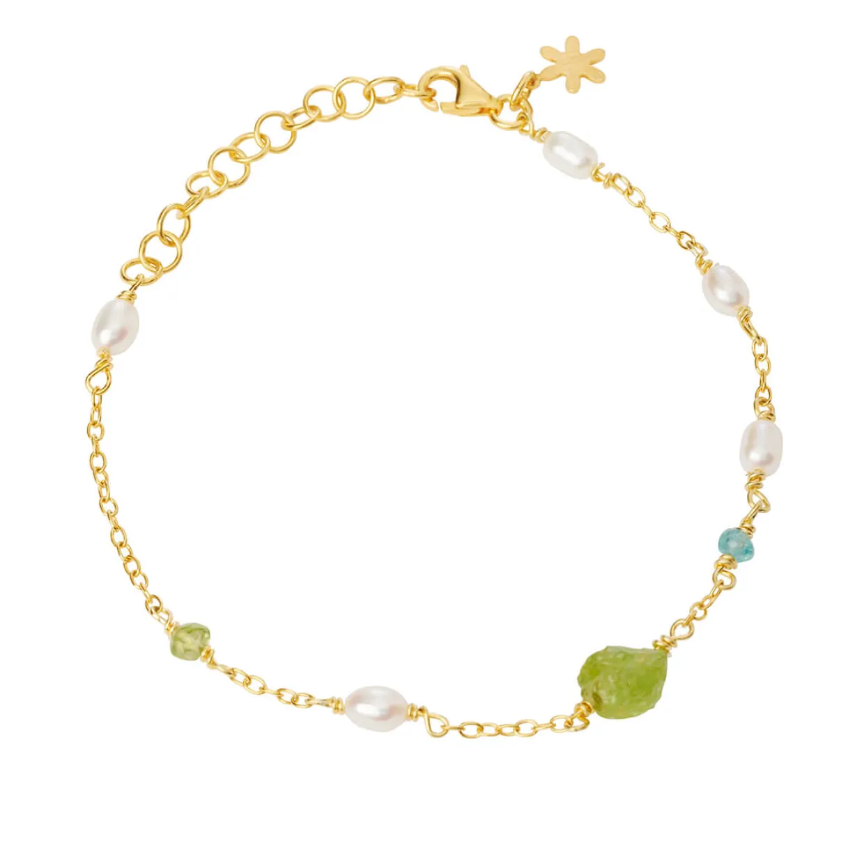 SUSANNE FRIIS BJØRNER ARMBÅND SØLV FORGYLDT 16-20 CM - 1873-2-20-574