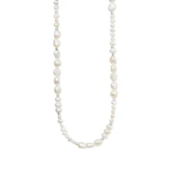 SUSANNE FRIIS BJØRNER ASYMMETRISK PERLEHALSKÆDE I SØLV - 1878-1-45-900