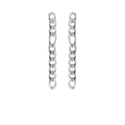 SUSANNE FRIIS BJØRNER FIGARO ØRERINGE I SØLV - 5592-1