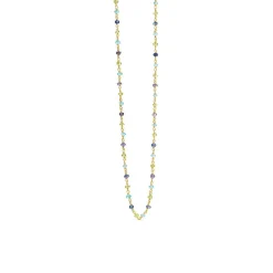 SUSANNE FRIIS BJØRNER HALSKÆDE SØLV FORGYLDT 40-45CM - 1869-2-557