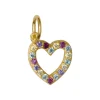 SUSANNE FRIIS BJØRNER HJERTE VEDHÆNG I SØLV FORGYLDT - 1895-2-999