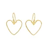 SUSANNE FRIIS BJØRNER HJERTE ØREHÆNGER I SØLV FORGYLDT 20MM - 5703-2-20