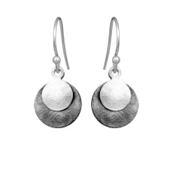 SUSANNE FRIIS BJØRNER ØREHÆNGER I SØLV MED MØNTER - 5182-1