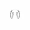 SUSANNE FRIIS BJØRNER ØRERINGE SØLV CREOL SNOET 12MM - 5659-1