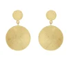 SUSANNE FRIIS BJØRNER ØRERINGE FORGYLDT SØLV MAT - 5610-2