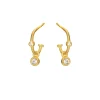 SUSANNE FRIIS BJØRNER ØRERINGE SØLV FORGYLDT - 5202-2-10