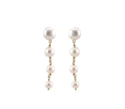 SUSANNE FRIIS BJØRNER ØRESTIK MED 4 PERLER - 5689-2-900