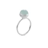 SUSANNE FRIIS BJØRNER RING SØLV LYSEBLÅ KRYSTAL STR 58- 1692-1-111
