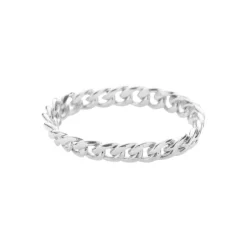 SUSANNE FRIIS BJØRNER RING SØLV PANZER KÆDE STR. 56 - 1694-11