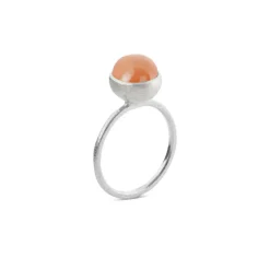 SUSANNE FRIIS BJØRNER RING SØLV MÅNESTEN STR. 50 OG 56 - 1692-1-124