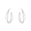 SUSANNE FRIIS BJØRNER SØLV ØRERINGE HALV CREOL TWISTED - 5554-1
