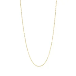 SUSANNE FRIIS BJØRNER SØLV FORGYLDT HALSKÆDE RUND ANKER 80 CM -1830-2-80