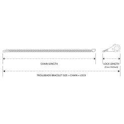 TROLLBEADS ARMBÅND SØLV 17CM - TAGBR-00008