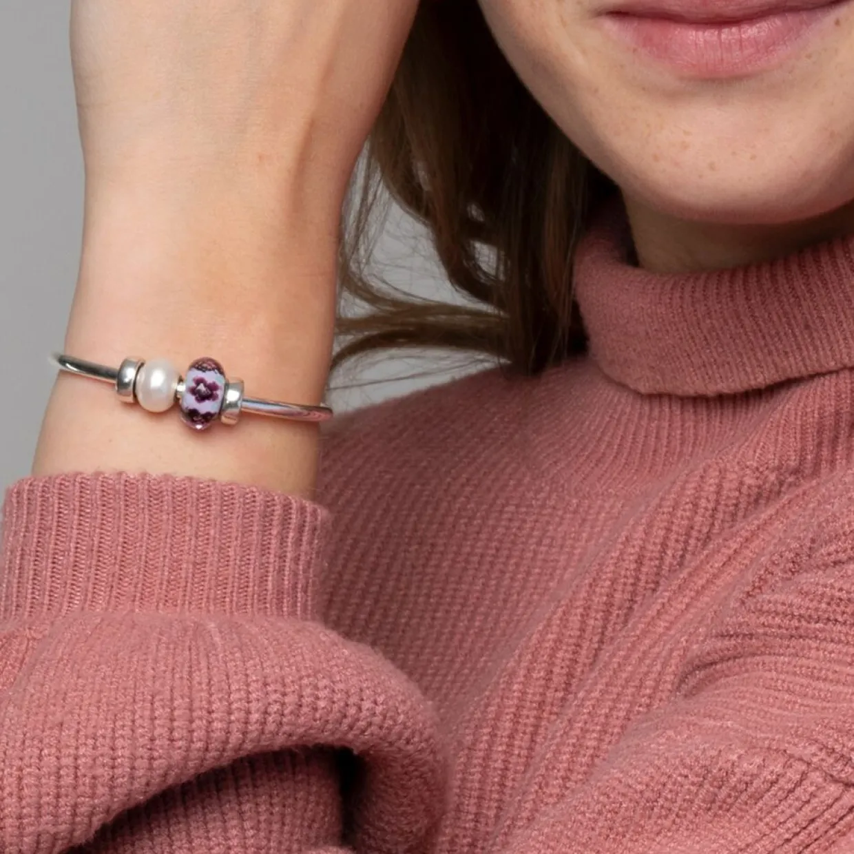 TROLLBEADS ARMRING SØLV STR M (22-24CM) – 15403