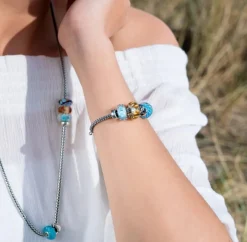 TROLLBEADS 'AZUR KRUSNINGER' GLAS KUGLE -TGLBE-20329