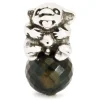TROLLBEADS BABYTROLD SØLV KUGLE MED BLÅ TIGERØJE - TAGBE-00125