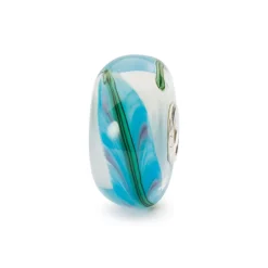 TROLLBEADS 'BLÅ BAMBUS' GLAS LED - TGLBE-20295