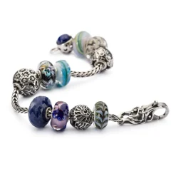 TROLLBEADS 'BLÅ BAMBUS' GLAS LED - TGLBE-20295