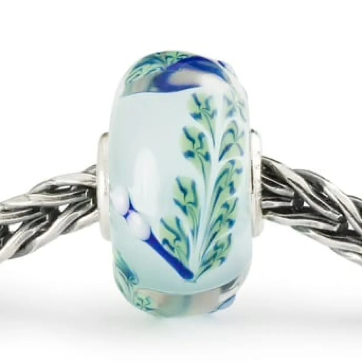 TROLLBEADS BLÅ PIL GLASKUGLE - TGLBE-20406