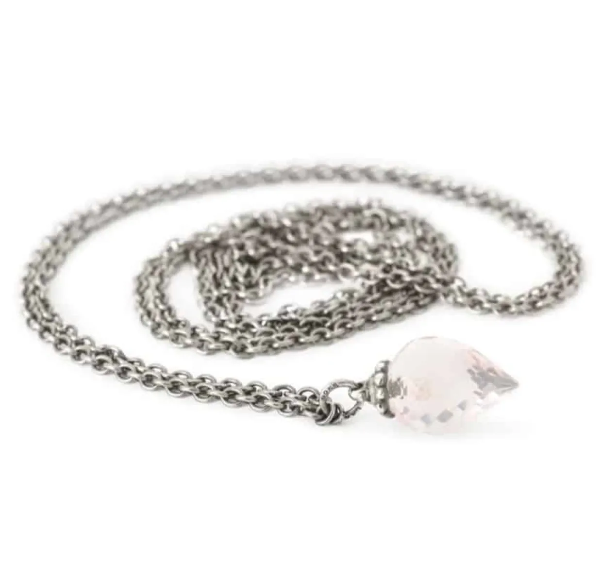 TROLLBEADS FANTASIKÆDE MED ROSAKVARTS 80CM - TAGFA-00077