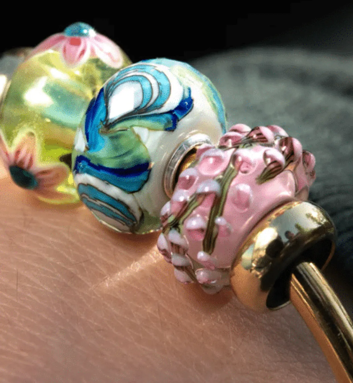 TROLLBEADS GLAS OCEAN OYSTERS BEAD - TGLBE-30130