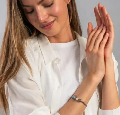 TROLLBEADS GLASKUGLE BLÅ IRIS - TGLBE-20384