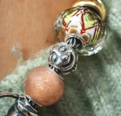 TROLLBEADS GRØN SYMFONI GLASKUGLE - TGLBE-30103