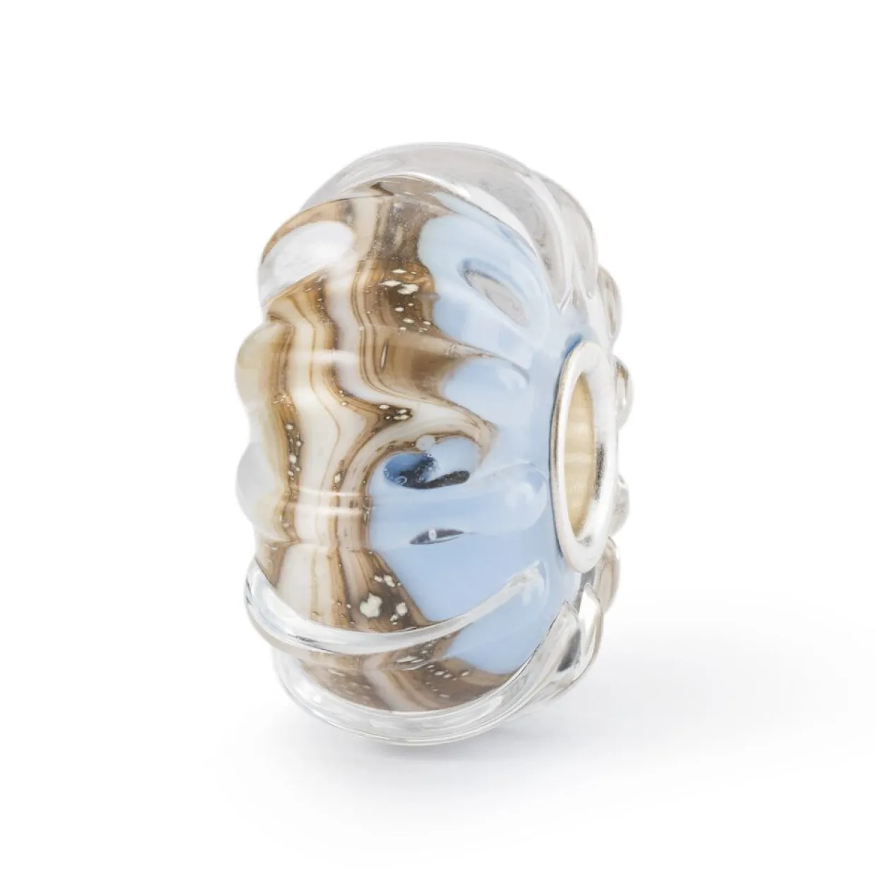 TROLLBEADS 'HØJE BØLGER' GLAS KUGLE - TGLBE-20331