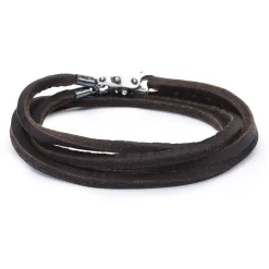 TROLLBEADS LÆDERARMBÅND BRUN 41CM – TLEBR-00005