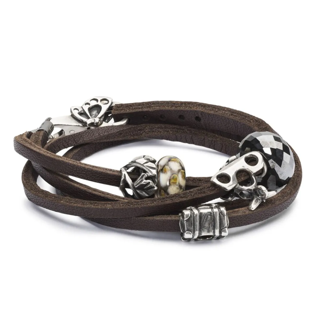 TROLLBEADS LÆDERARMBÅND BRUN 41CM – TLEBR-00005