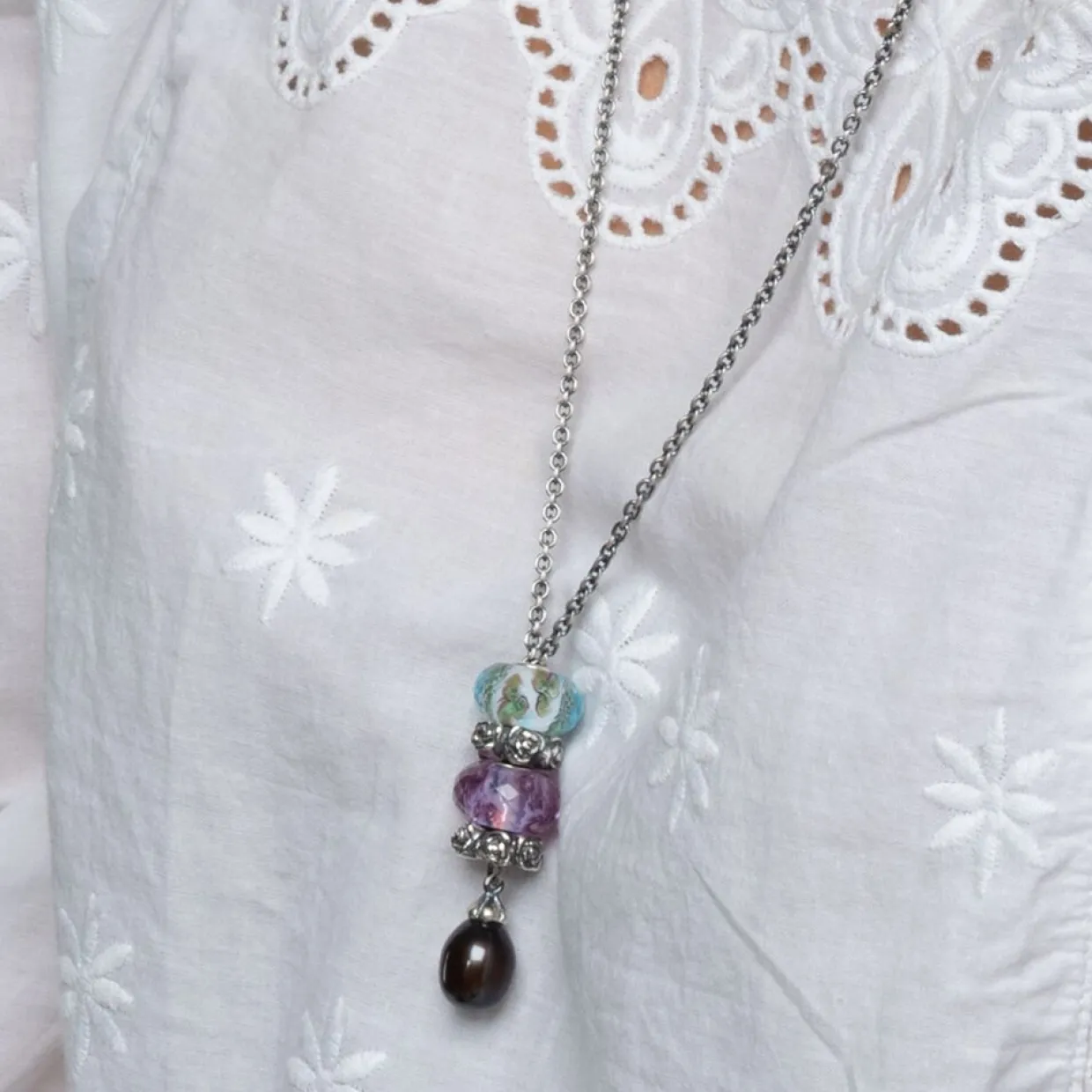 TROLLBEADS 'LYNG TONER' GLAS KUGLE - TGLBE-30067