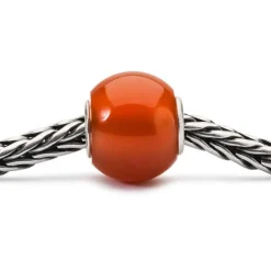 TROLLBEADS RØD RUND ONYX STENKUGLE- TSTBE-00023