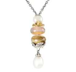 TROLLBEADS ROSA VANDSTEN GLASKUGLE - TGLBE-30156