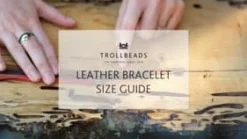 TROLLBEADS SORT LÆDER ARMBÅND 41CM - TLEBR-00002