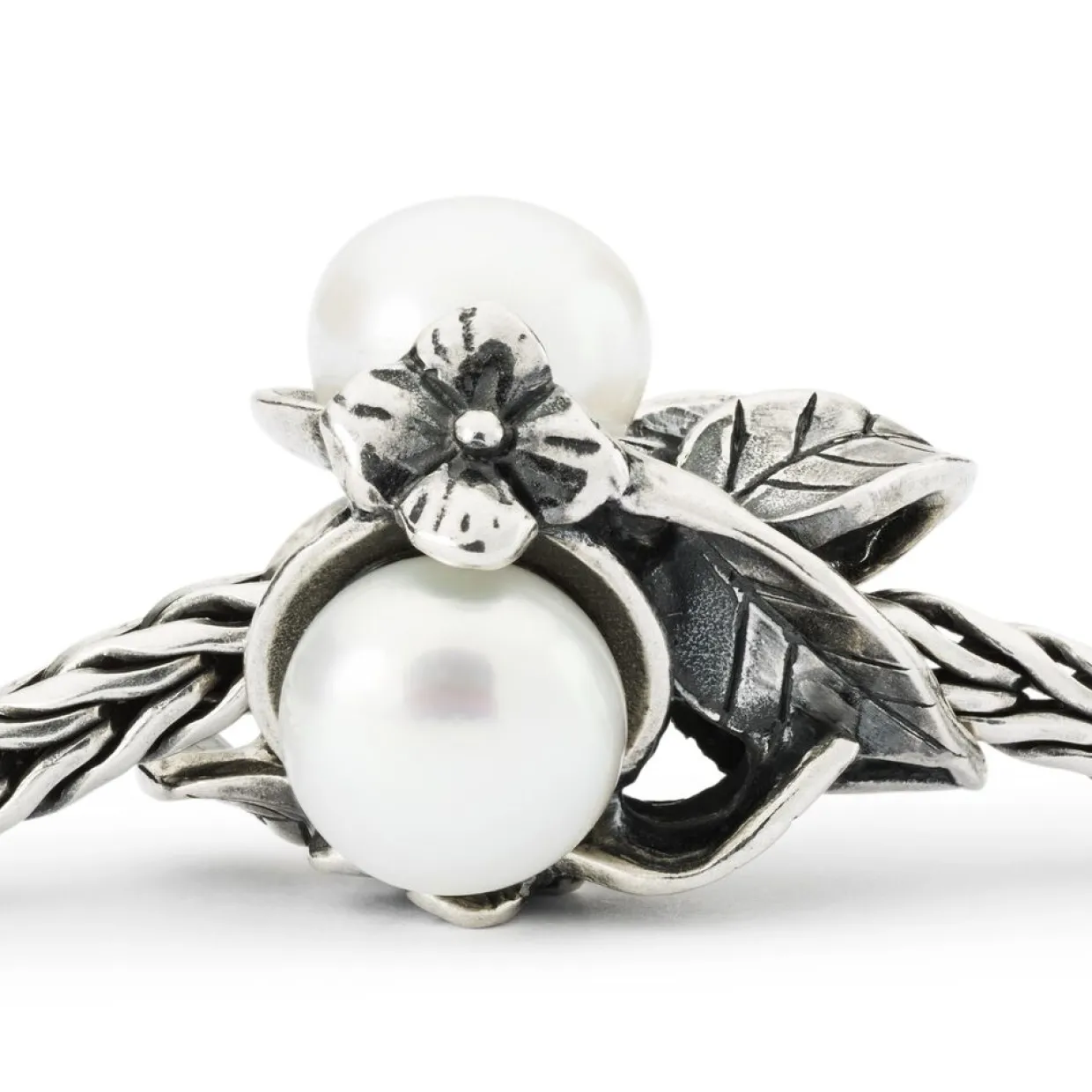 TROLLBEADS 'STILLE SKØNHED' SØLV LED MED PERLER - TAGBE-00287