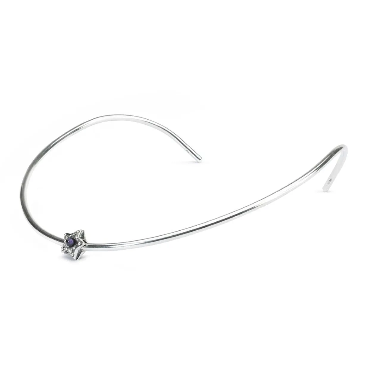 TROLLBEADS 'STJERNE AF RO' SØLV KUGLE MED AMETYST - TAGBE-00221