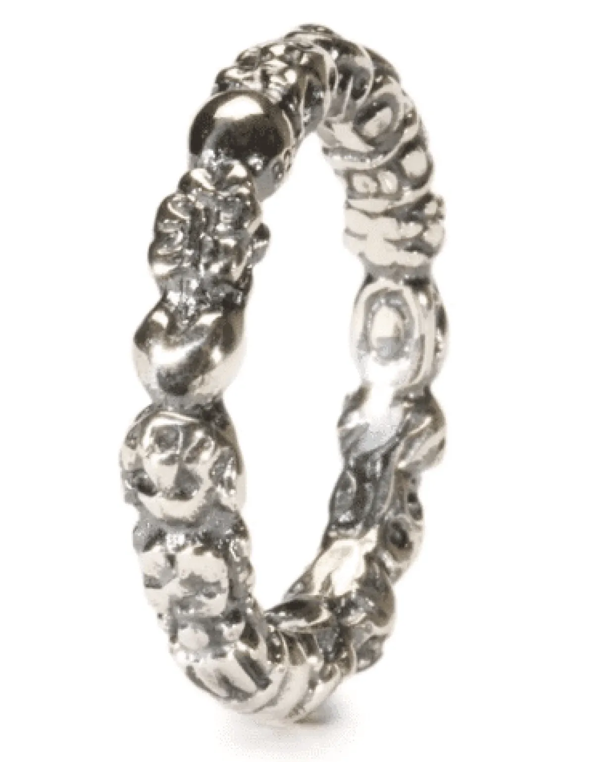 TROLLBEADS TROLDERING MED MØNSTER SØLV STR 55- TAGRI-00154