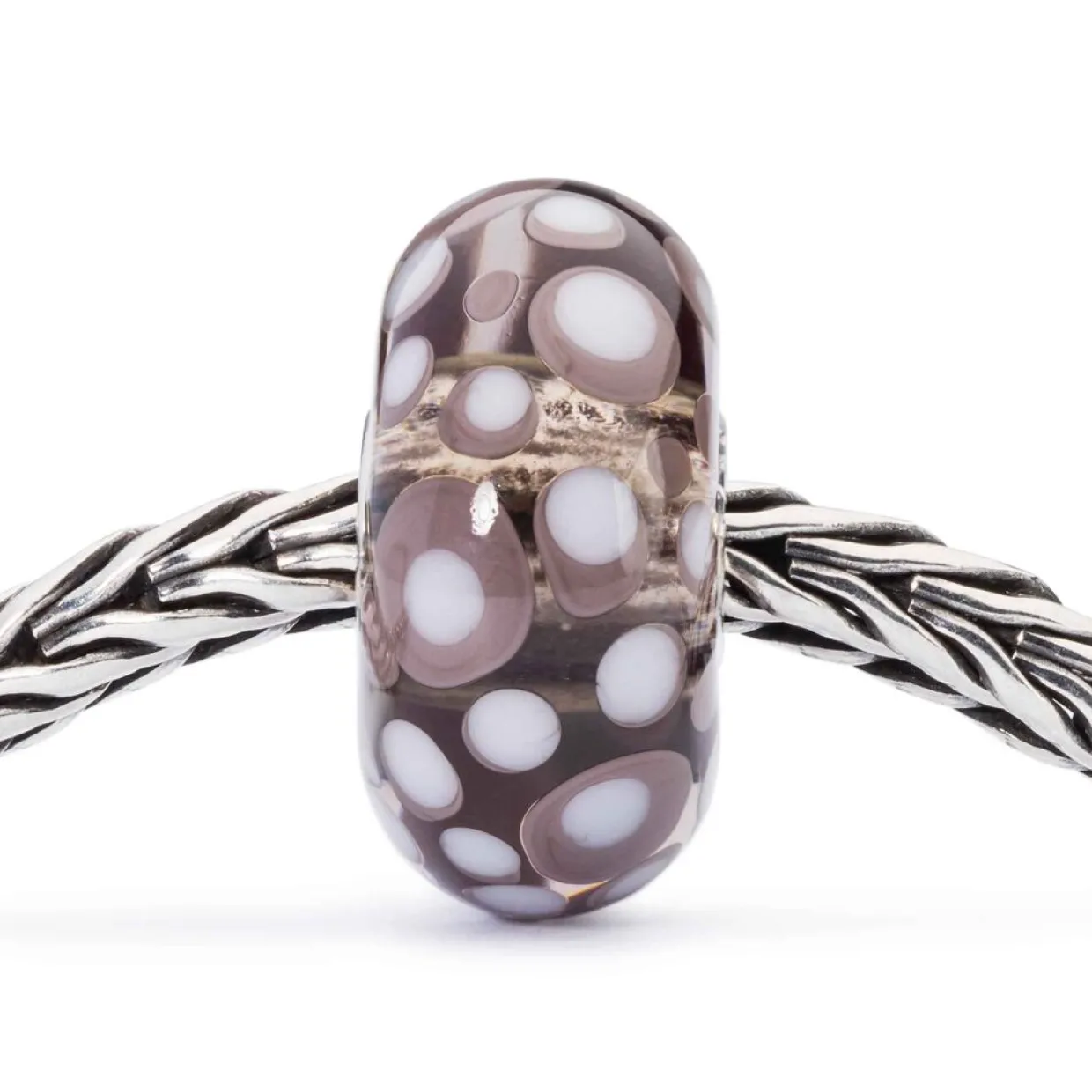 TROLLBEADS 'TROPISK KONKYLIE' GLAS KUGLE - TGLBE-10203