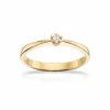 VIDA RING I 8 KARAT GULD MED BRILLANT 0,03 CARAT - 7813,03