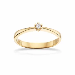 VIDA RING I 8 KARAT GULD MED BRILLANT 0,03 CARAT - 7813,03