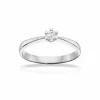 VIDA RING I 8 KARAT HVIDGULD MED 0,10 CARAT BRILLANT - 7814,10